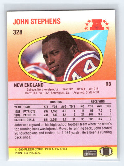 1990 Fleer #328 John Stephens