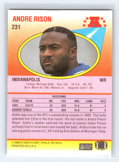 1990 Fleer #231 Andre Rison