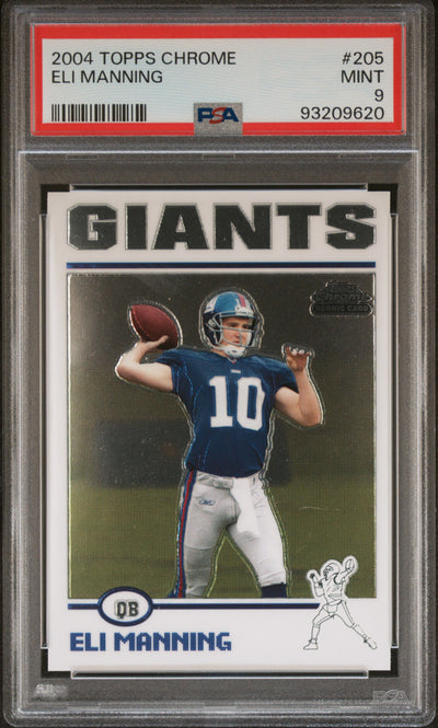 2004 Topps Chrome #205 Eli Manning PSA 9