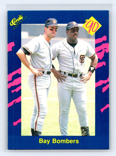 1990 Classic Blue #NNOb Bay Bombers (Will Clark / Kevin Mitchell) Bay Bombers on front