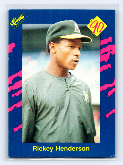 1990 Classic Blue #37 Rickey Henderson