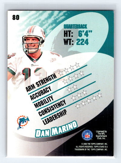 2000 Topps Stars #80 Dan Marino