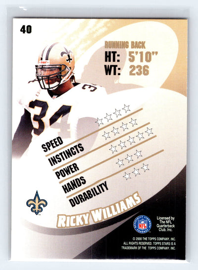 2000 Topps Stars #40 Ricky Williams