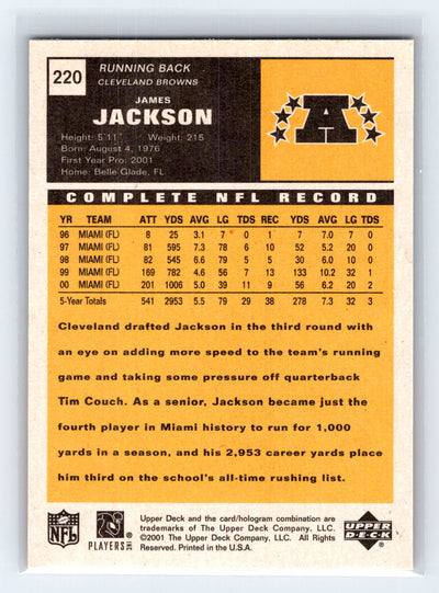 2001 Upper Deck Vintage #220 James Jackson