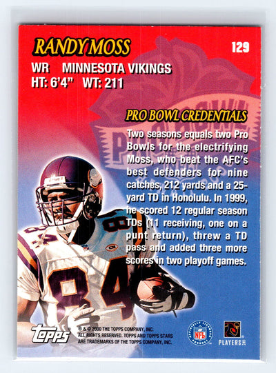 2000 Topps Stars #129 Randy Moss