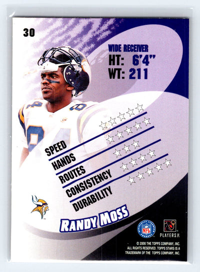 2000 Topps Stars #30 Randy Moss