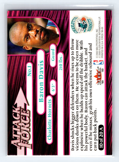 1999-00 Fleer Force #10 A Baron Davis Attack Force