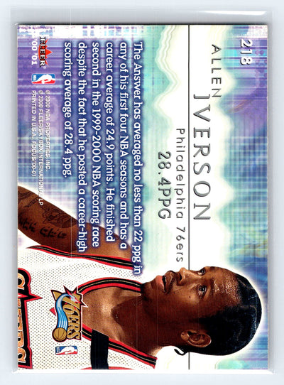 2000-01 Fleer Focus #218 Allen Iverson