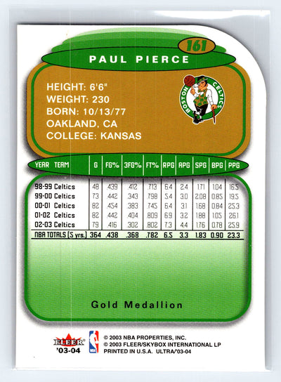 2003-04 Ultra #161 Paul Pierce