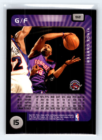 2003-04 Upper Deck Victory #92 Vince Carter