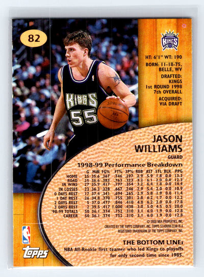 1999-00 Stadium Club #82 Jason Williams