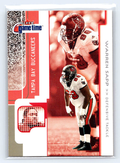 2001 Fleer Game Time #56 Warren Sapp Extra