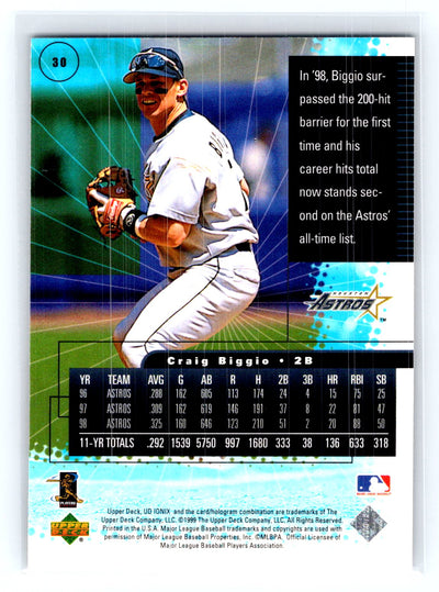 1999 UD Ionix #30 Craig Biggio