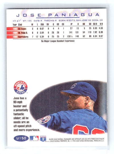 1996 Fleer Update #U150 Jose Paniagua