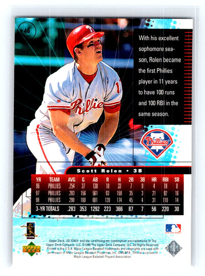 1999 UD Ionix #46 Scott Rolen