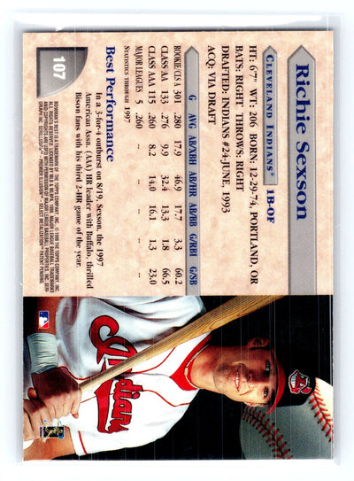 1998 Bowman's Best #107 Richie Sexson