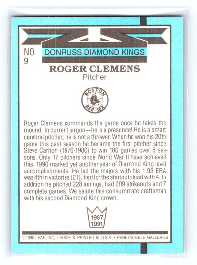 1991 Donruss #9 Roger Clemens