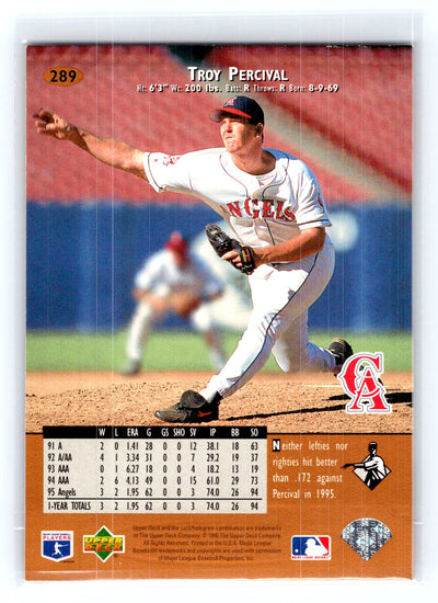 1996 Upper Deck #289 Troy Percival