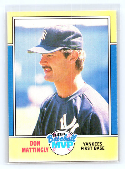 1988 Fleer Baseball MVPs #22 Don Mattingly