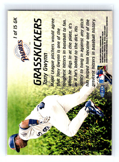 2000 Fleer Tradition #1 GK Tony Gwynn Grasskickers