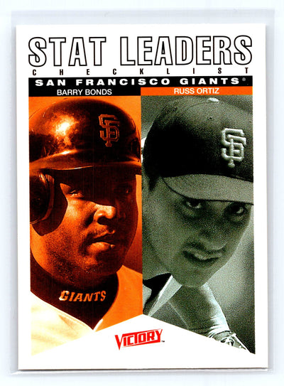 2000 Upper Deck Victory #147 Barry Bonds / Russ Ortiz