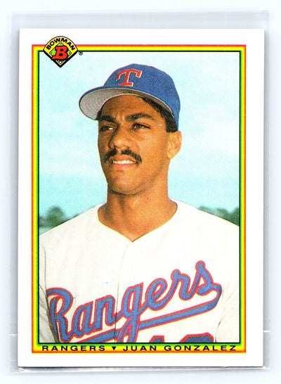 1990 Bowman #492 Juan Gonzalez