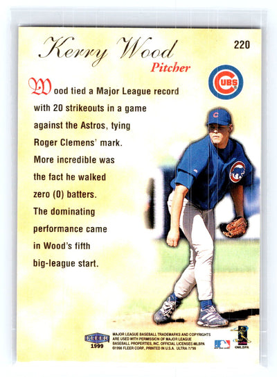 1999 Ultra #220 Kerry Wood