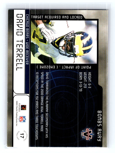 2001 Pacific Vanguard #17 David Terrell Bombs Away