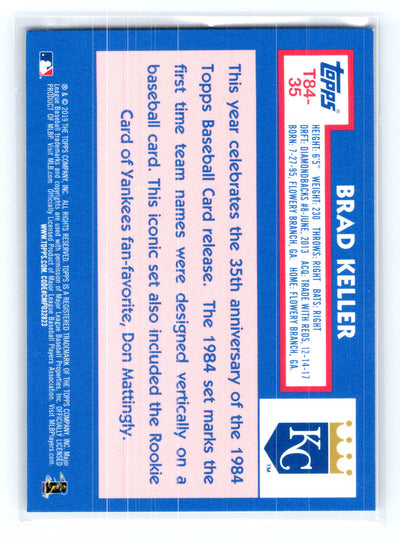 2019 Topps #T84-35 Brad Keller 1984 Topps Baseball 35th Anniversary Chrome Silver Pack (Series One)