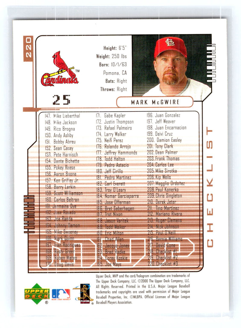 2000 Upper Deck MVP 