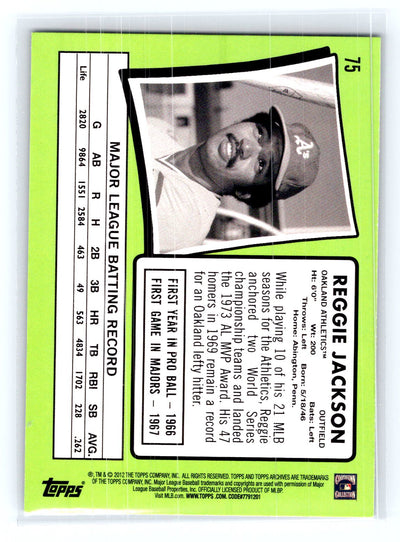 2012 Topps Archives #75 Reggie Jackson