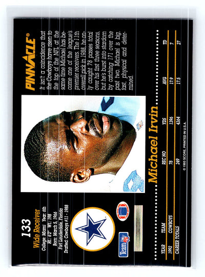 1993 Pinnacle #133 Michael Irvin
