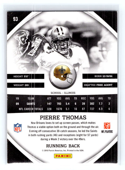 2010 Panini Gridiron Gear #93 Pierre Thomas