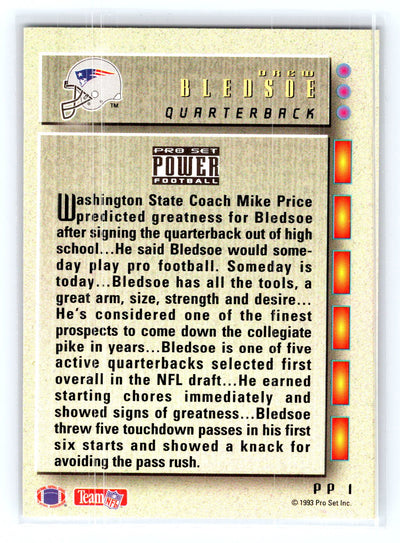 1993 Pro Set Power Update - Power Prospects Gold #PP1 Drew Bledsoe