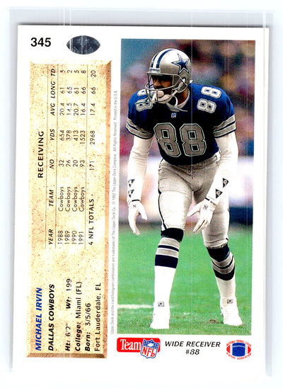 1992 Upper Deck #345 Michael Irvin