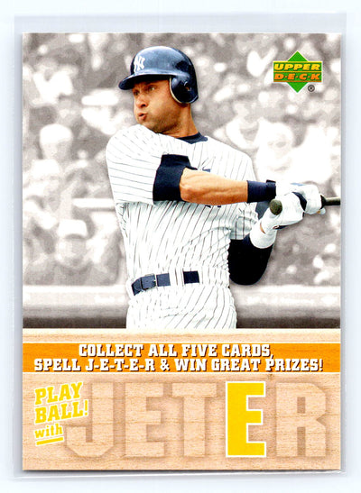 2006 Upper Deck #PBDJ-4 Derek Jeter Play Ball with Jeter (Derek Jeter Spell and Win)