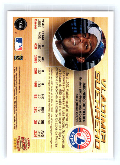 2000 Pacific Crown Collection #168 Vladimir Guerrero