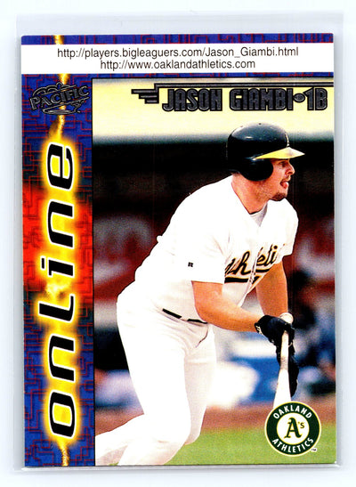 1998 Pacific Online #529 Jason Giambi Red