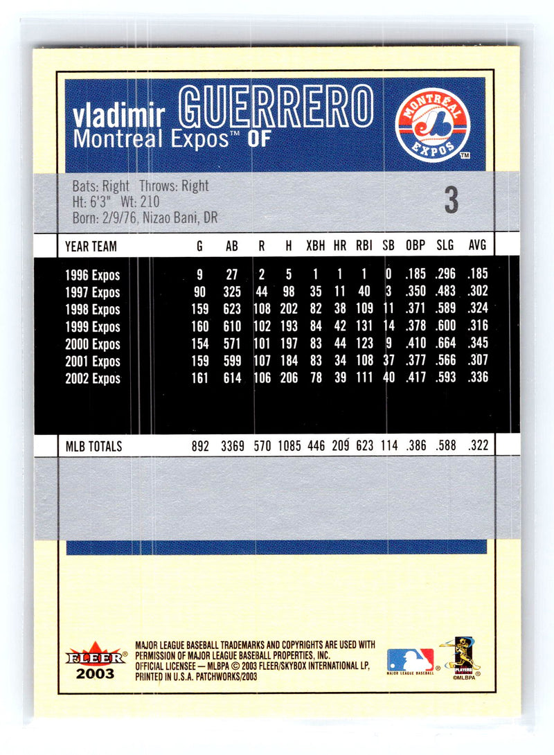 2003 Fleer Patchworks 