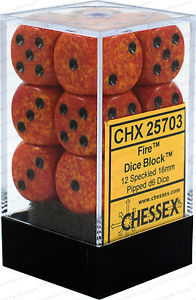 Speckled 16mm D6 Fire (12)