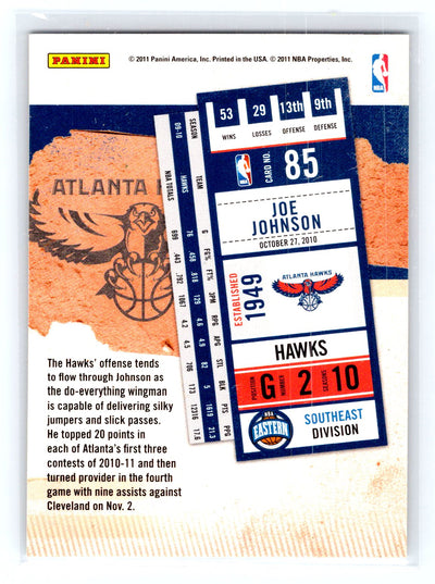 2010-11 Playoff Contenders Patches #85 Joe Johnson
