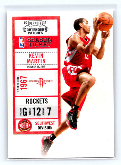 2010-11 Playoff Contenders Patches #39 Kevin Martin