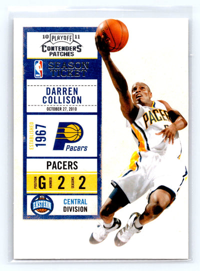 2010-11 Playoff Contenders Patches #78 Darren Collison