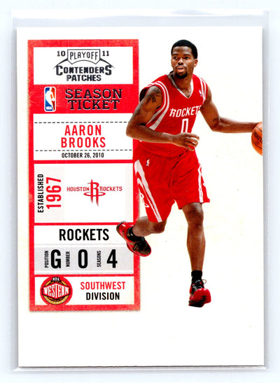 2010-11 Playoff Contenders Patches #38 Aaron Brooks