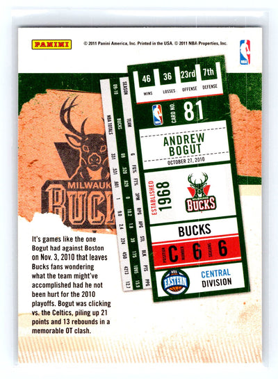 2010-11 Playoff Contenders Patches #81 Andrew Bogut