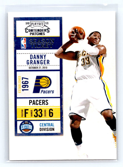 2010-11 Playoff Contenders Patches #80 Danny Granger