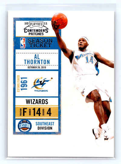 2010-11 Playoff Contenders Patches #98 Al Thornton