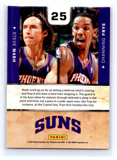 2010-11 Playoff Contenders Patches #25 Steve Nash / Channing Frye One-Two Punch