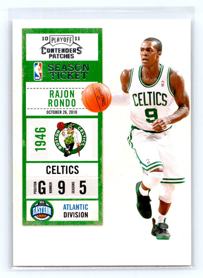 2010-11 Playoff Contenders Patches #52 Rajon Rondo