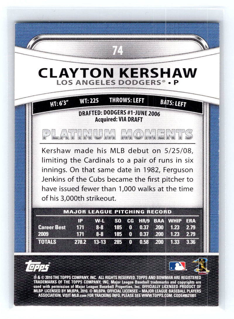 2010 Bowman Platinum 